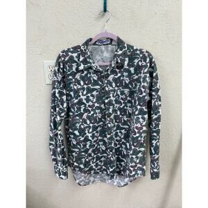 Vintage 90s Permit Brand Paisley Button Up Shirt Men's Medium